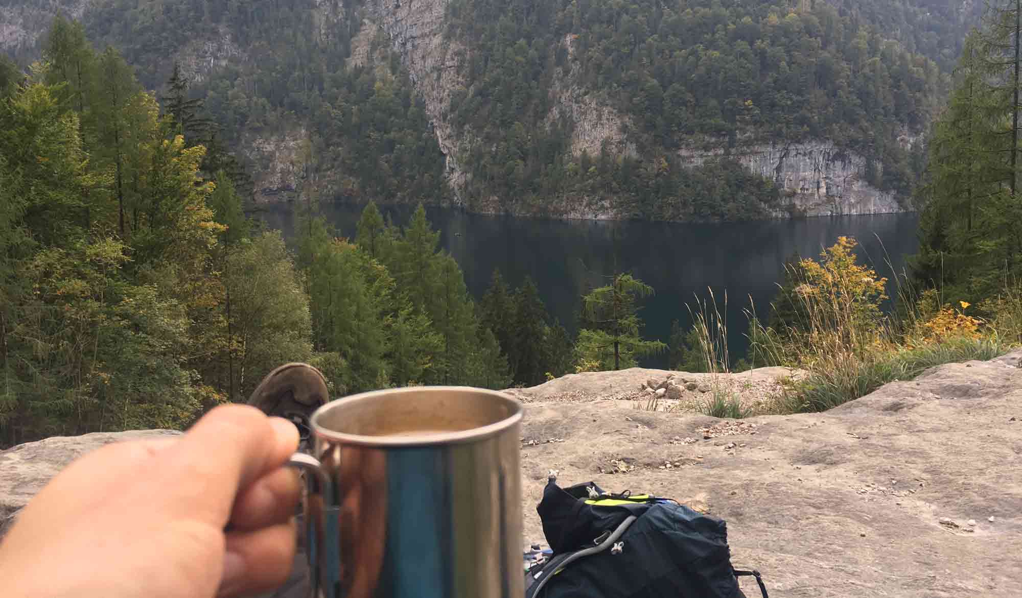 Kaffeepause_Königssee_Rinnkendlsteig