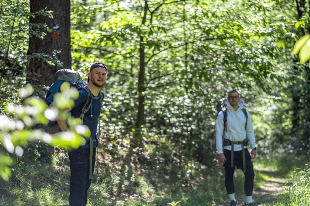 Jannik und Nico auf dem Natursteig Sieg