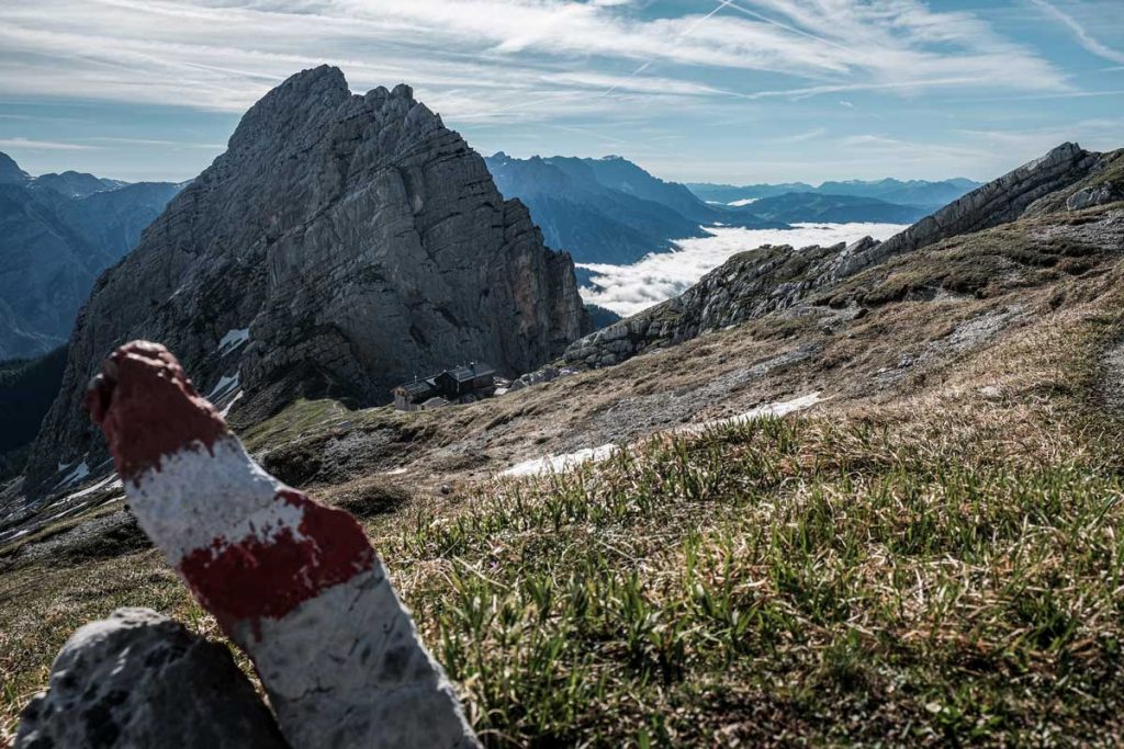 Passauer Hütte vor der Mitterspitze